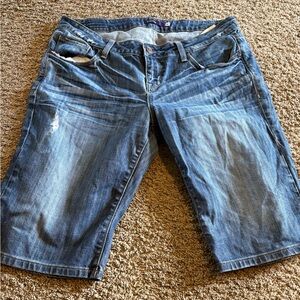 Vigoss women’s plus size 16 knee length Bermuda shorts distressed y2k